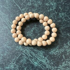 Elegant Tan Beaded Bracelet Set by Park Lane
